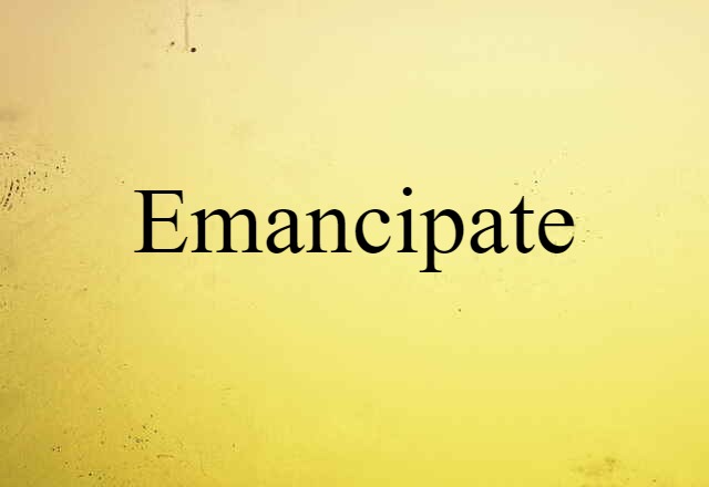 Emancipate (noun) Definition, Meaning & Examples