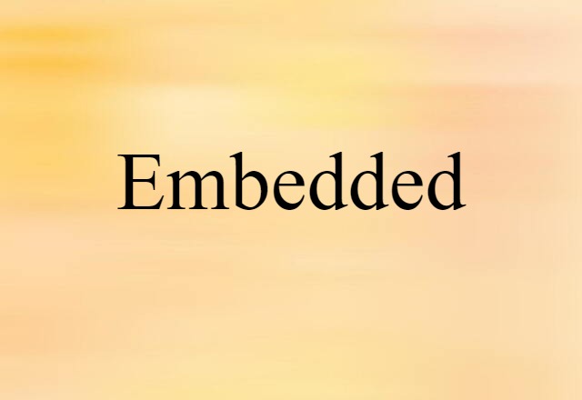 Embedded (noun) Definition, Meaning & Examples