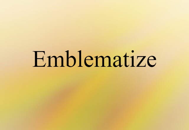 emblematize