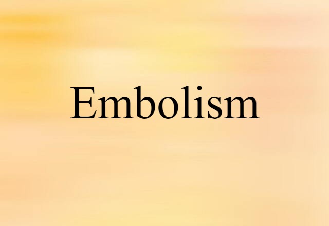 embolism