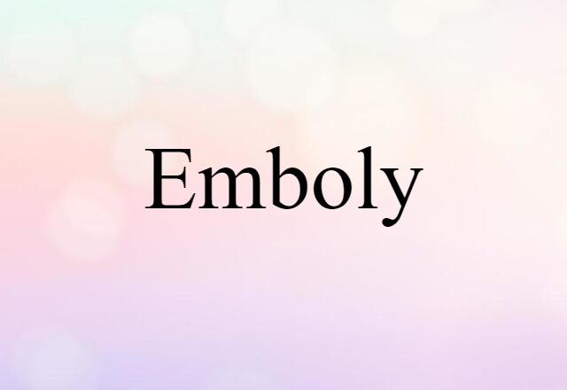 emboly