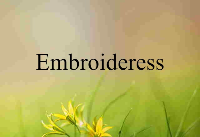 embroideress