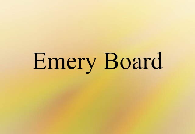 emery board