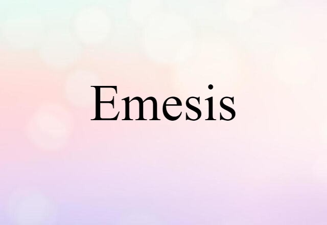 Emesis (noun) Definition, Meaning & Examples