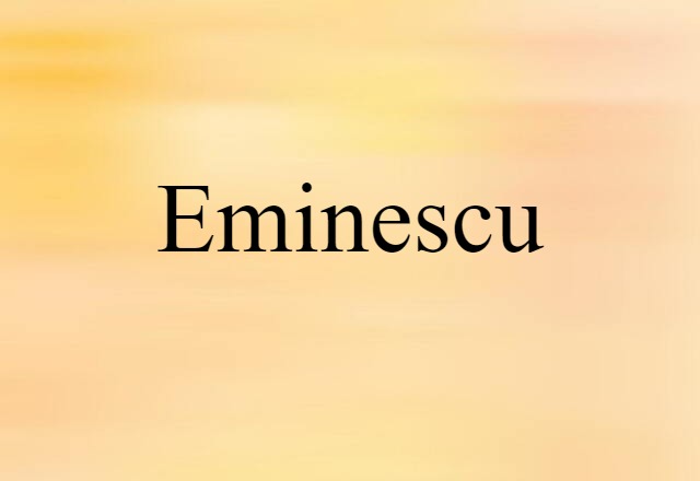 Eminescu