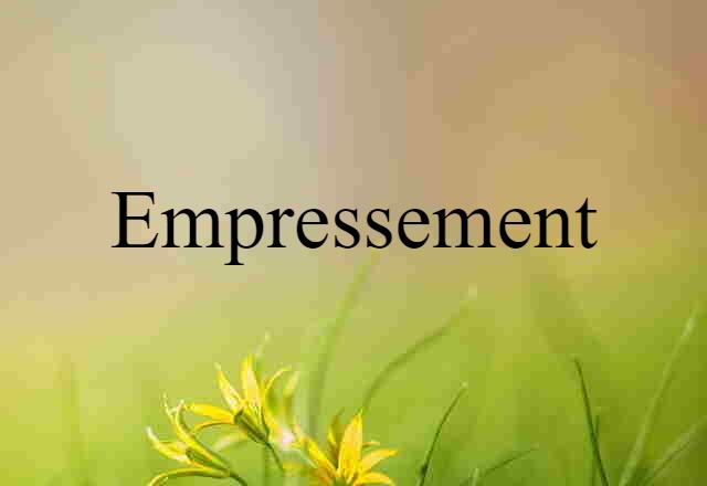 Empressement (noun) Definition, Meaning & Examples