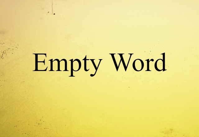 empty word