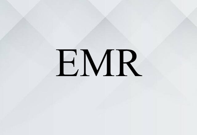 EMR (noun) Definition, Meaning & Examples