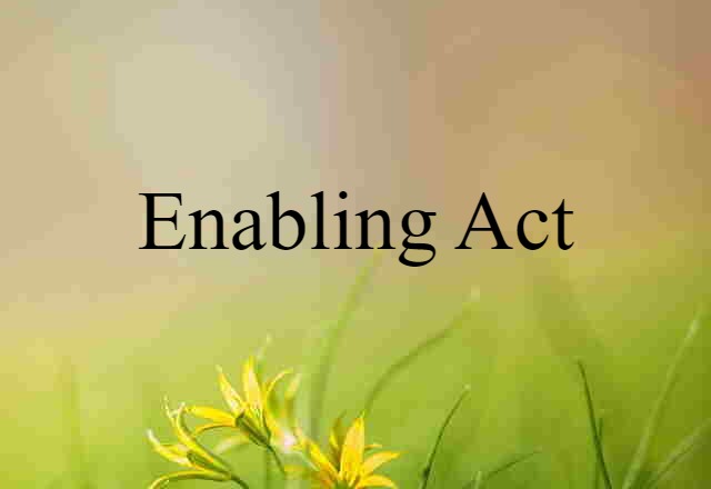 enabling act