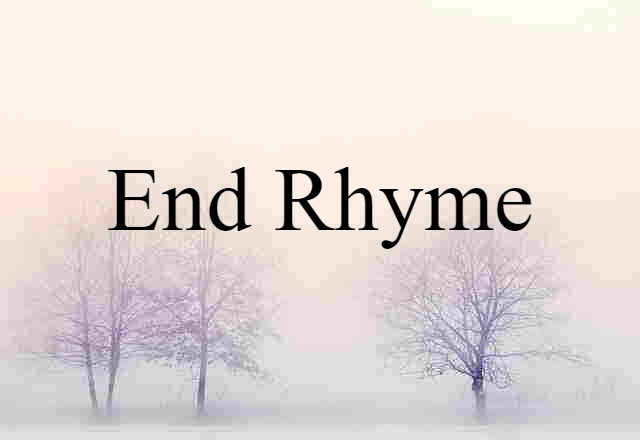 end rhyme