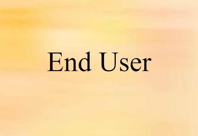 end user