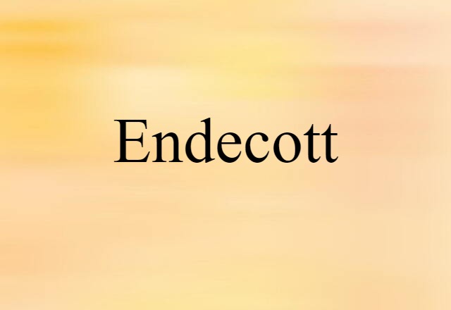 Endecott