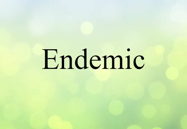 endemic