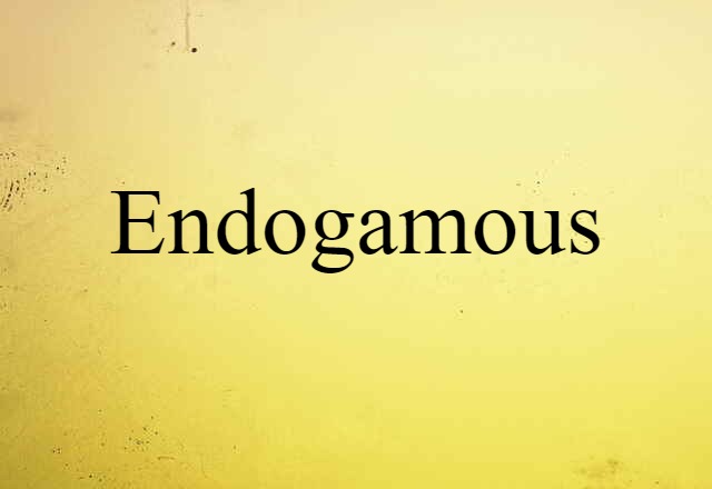 endogamous