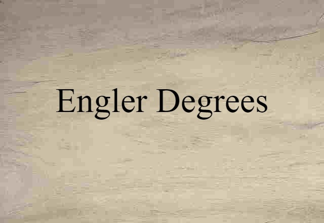 Engler degrees