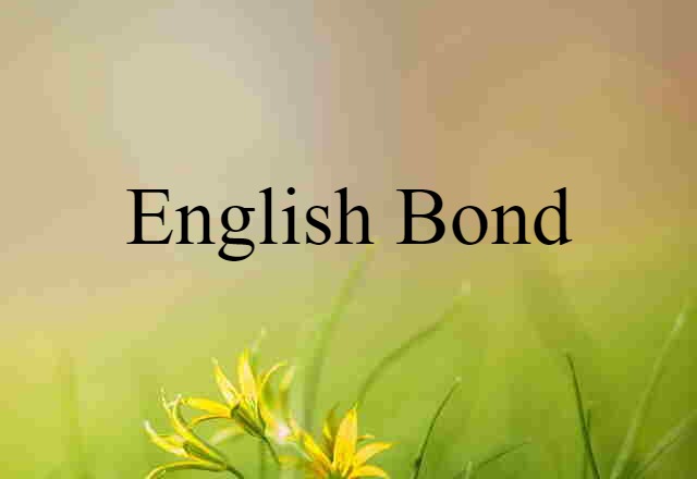 English bond