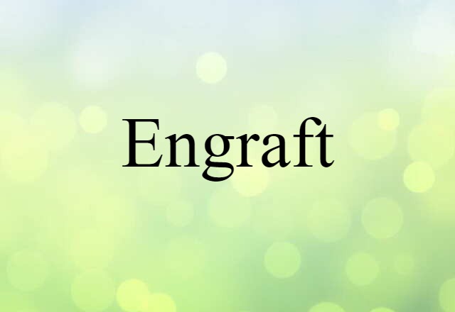 Engraft (noun) Definition, Meaning & Examples