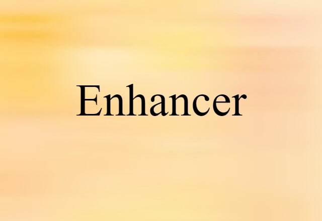 Enhancer (noun) Definition, Meaning & Examples