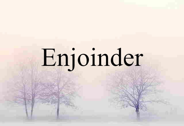 enjoinder