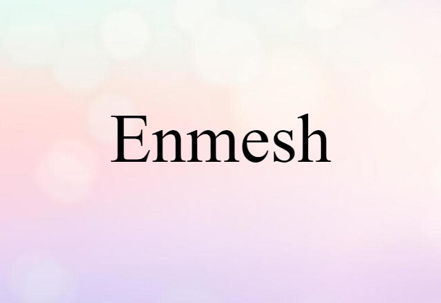 Enmesh (noun) Definition, Meaning & Examples