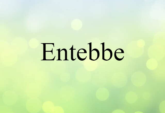 Entebbe (noun) Definition, Meaning & Examples