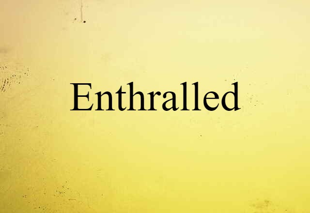 Enthralled (noun) Definition, Meaning & Examples