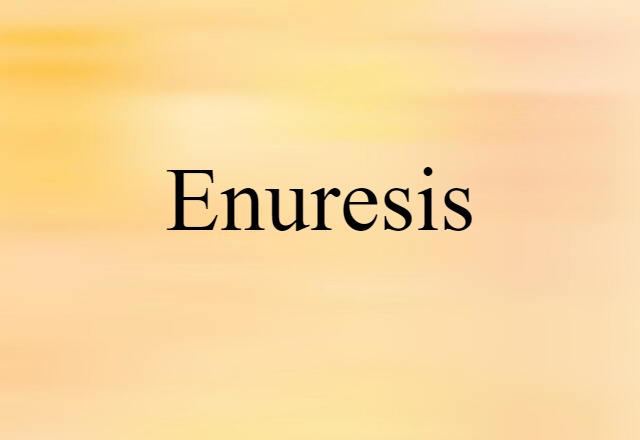 enuresis