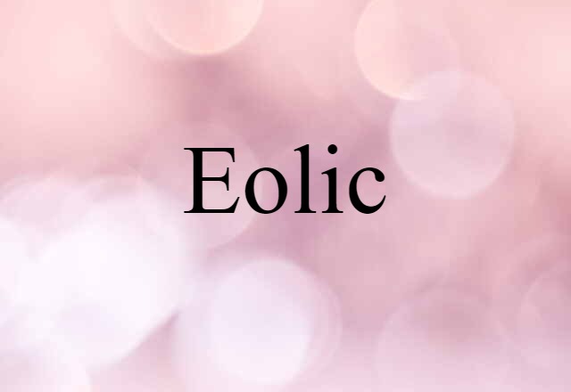 Eolic