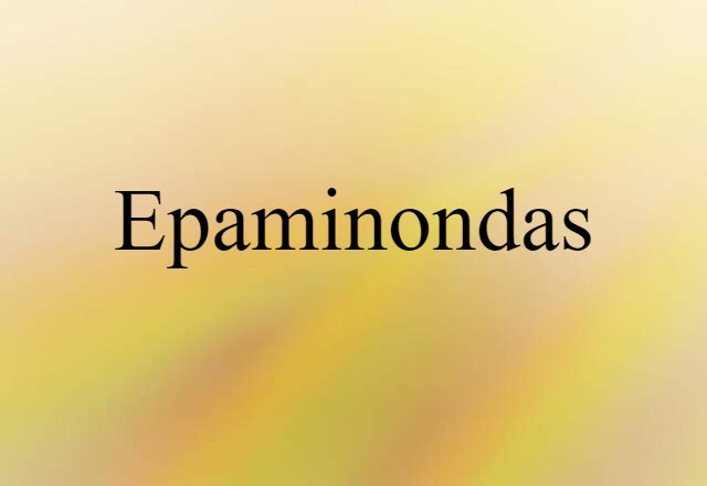 Epaminondas