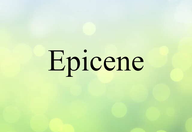 epicene