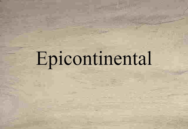 epicontinental