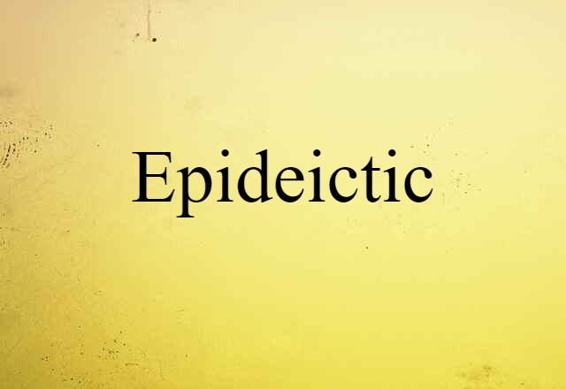 epideictic