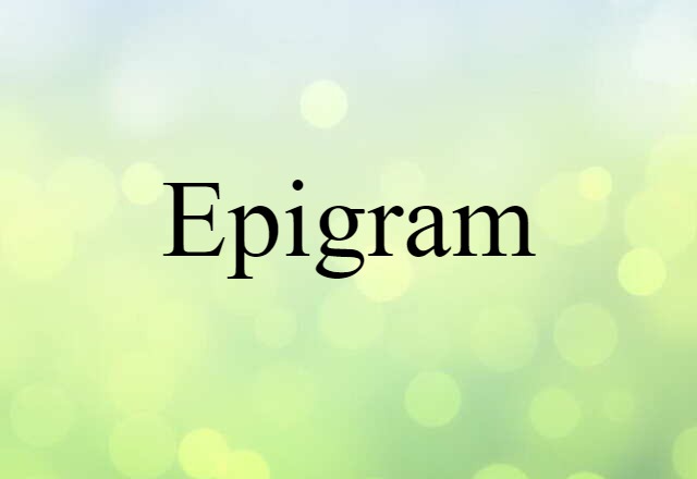 epigram