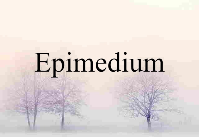 Epimedium (noun) Definition, Meaning & Examples