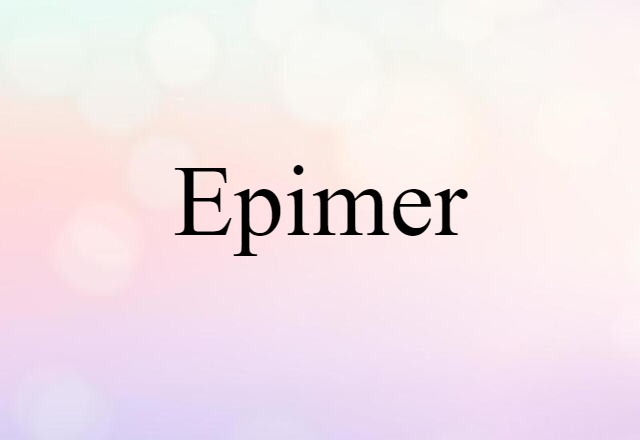 epimer