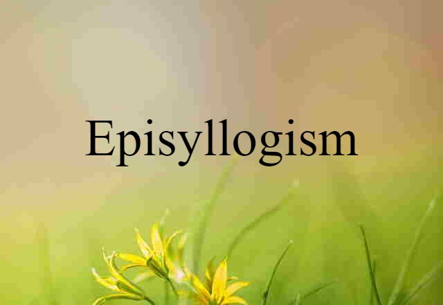 episyllogism