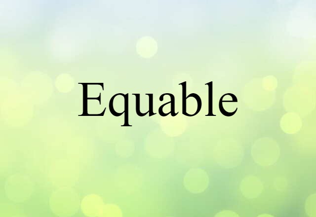 equable