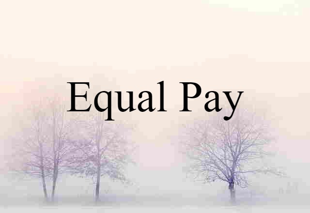 equal pay