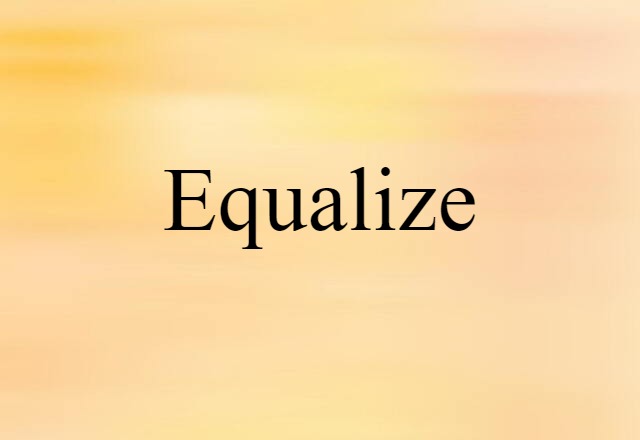 equalize