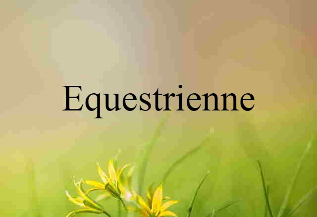 equestrienne