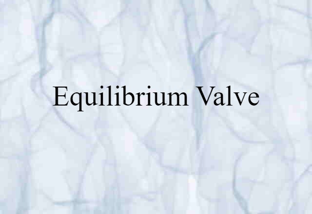 equilibrium valve