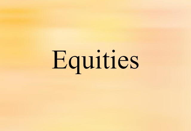 equities