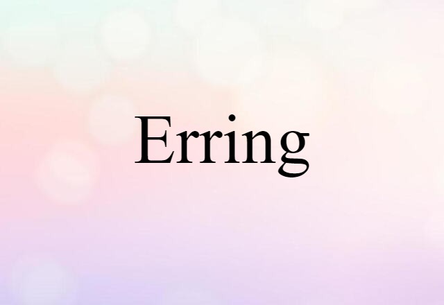 erring