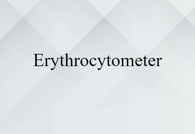 erythrocytometer