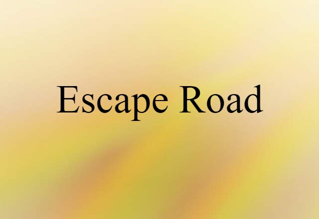 escape road