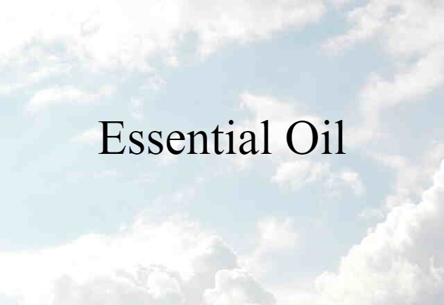 essential oil