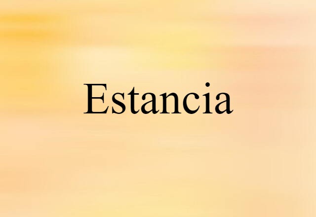 estancia