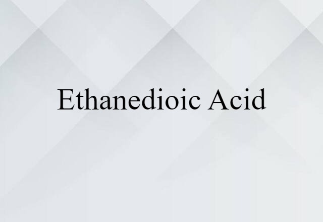 ethanedioic acid