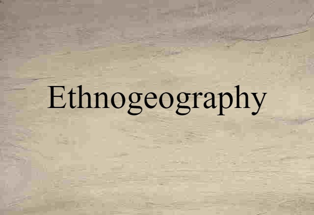 ethnogeography