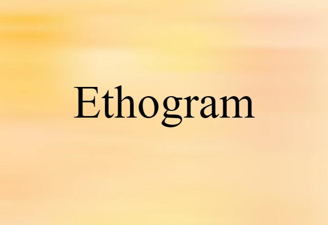 ethogram